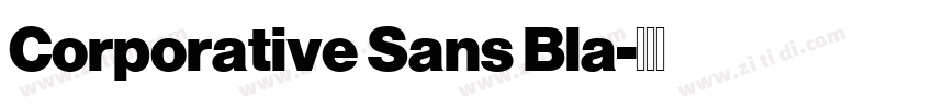 Corporative Sans Bla字体转换